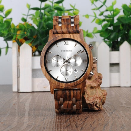 BOBO BIRD L-P19 High Quality Fashion Top Luxury Brand Sport Watches Wood Men Designer Quartz Orologio OEM Hombres Relojes