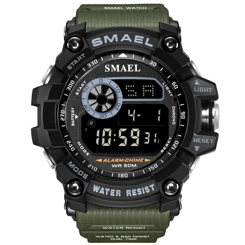 SMAEL Military Digital Watches Men Alarm Waterproof Watch LED Back Light Sport Wristwatch Chronograph Countdown Clock Male 8010