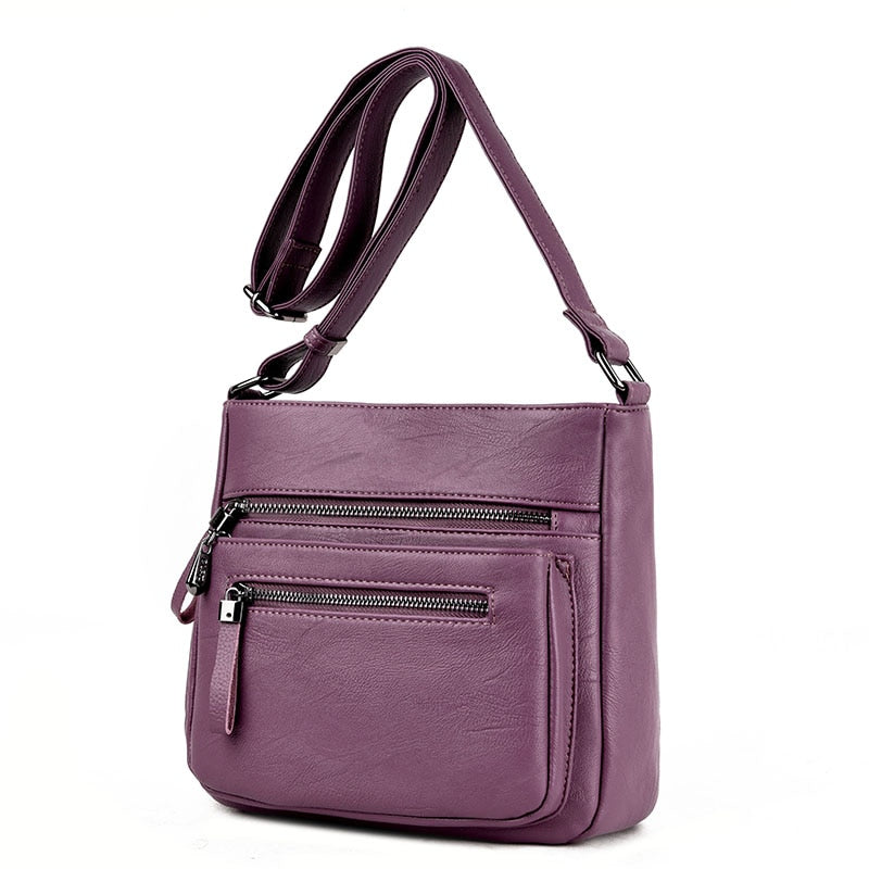 Hochwertiges Leder Umhängetaschen für Frauen 2021 neue Luxus-Designer-Umhängetasche Freizeit-Einkaufstasche für Lady Messenger Bags