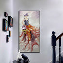 Cuadro de bailarina de Ballet Mintura pintado a mano paleta abstracta cuchillo pinturas al óleo sobre lienzo arte de pared para sala de estar decoración del hogar