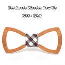 Mahoosive Wood Bow tie men Groom Marry Groomsmen Wedding Party Colorful Engraved Butterfly Cravats Mens wooden bow tie