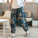 Baggy Cotton Linen Harem Pants Men Hip-hop Women Plus Size Wide Leg Trousers Casual Vintage Long Pants Pantalones Hombre 2022