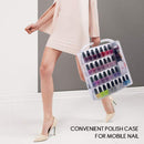 MAKARTT Professional Nail Polish Holder Organizer for 36 / 60 Bottles with Large Separate Compartment for Tools  Storage Box