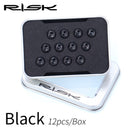 RISK 12 Uds M5 * 10MM bicicleta disco freno Rotor pernos de fijación TC4 titanio bicicleta MTB bicicleta ultraligero freno tornillo ciclismo accesorios