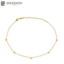 Enfashion Geometric Triangle Circle Star Choker Necklace Gold color Necklaces Pendants Stainless Steel Necklace Women chocker