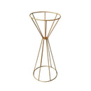 70CM/50CM Flower Vases Gold/ White Flower Stands Metal Road Lead Wedding Centerpiece Flowers Rack For Event Party Decoration