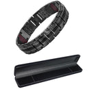 Vivari Herren-Gesundheits-Magnetarmband für Männer, versilbert, reines Titan, magnetische Ionen, Germanium, Far Infar Red Armbänder
