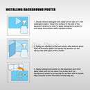 Mr.Tank 3D Effect Underwater Sunlight Rays Cave Aquarium Background Sticker Selfadhesive Fish Tank Backdrop Decorations