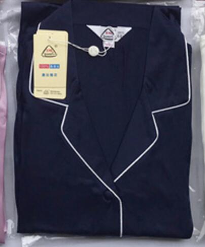 Conjunto de pijama clásico 100% de seda pura para mujer, camisón ML XL YM007