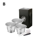 ICafilasComaptible With Nespresso Refillable Capsule 2019 Stainless Steel Reusable For Nespresso Capsule