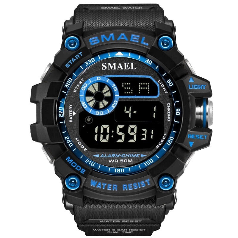 SMAEL Militärische Digitaluhren Männer Alarm Wasserdichte Uhr LED-Rücklicht Sport Armbanduhr Chronograph Countdown-Uhr Männlich 8010