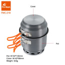 Feuerahorn Kochgeschirr Campingtöpfe Set Outdoor Camping Faltbarer Wärmetauscher Aluminiumlegierung für 2-3 Personen FMC-218