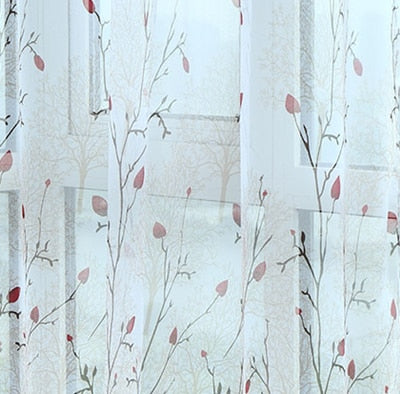 {byetee} Faux Cotton Linen Curtain Modern Rustic Red Stitching Living Room Curtains Fabrics Kitchen Door Curtains Drapes