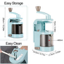 Cortador de verduras en espiral LMETJMA con 4 cuchillas giratorias, cortador de mandolina, cortador de Pasta, espagueti, calabacín, fabricante de fideos KC0214