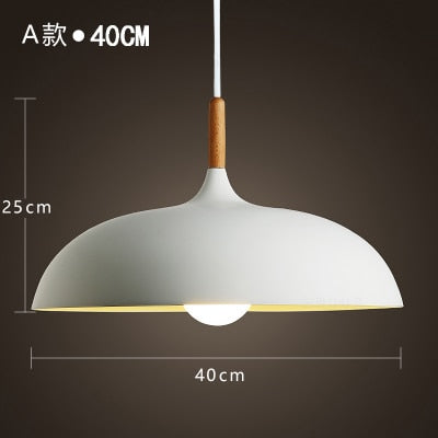 Modern Hanging Ceiling Lamps Wood Aluminium E27 Pendant Lights, Dining Room Table Bedside Kitchen Decoration Lighting