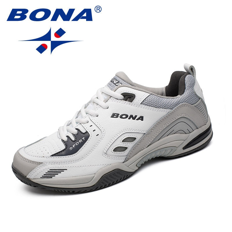 BONA, nuevo estilo Popular, zapatos de tenis para hombres, zapatillas para correr al aire libre, zapatos atléticos con cordones para hombres, cómodos, ligeros, suaves, envío gratis