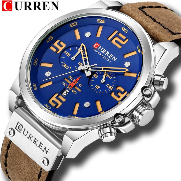 New Men Watch CURREN Top Brand Luxury Mens Quartz Wristwatches Male Leather Military Date Sport Watches Relogio Masculino