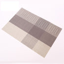 WHQ 4PCS 40x30cm Placemats PVC Dining Table Mat Disc Bowl Pads Coasters Waterproof Table Cloth Pad Modern Non-slip Pad