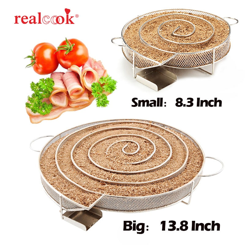 13.78 inch Cold Smoke Generator for Smoker BBQ Grill Cold Smoke Generator Smoker Wood Pellet Kitchen Supplies