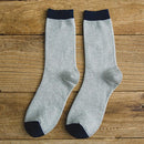 2021 Autumn Winter New High Quality Organic Cotton Harajuku Happy Men Socks Compression Sock Men's Business Dress Long Sock Gift