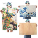 Michelangelo Wooden Jigsaw Puzzles 500 Pieces Chinese Old Master Auspicious Carp Cyprinoid Educational Toy Decorative Painting