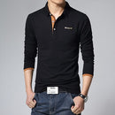 Gran oferta 2022 nueva camiseta de otoño para hombre, camiseta de manga larga con cuello en V y estampado de flores a la moda, ropa para hombre, camiseta informal de tendencia para hombre 5XL