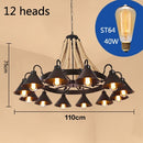 American Chandelier Rural Loft Iron Retro Industrial Wind Restaurant Bar Clothing Store Hot pot Internet Cafe Boat Chandelier