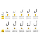 GUGUFISH 500pcs/box High Carbon Steel Barbed hooks Fishing Hook 10 Size #3-#12 Fishhooks Pack Carp Fishing Tackle pesca