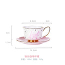 Japanese Style Cute Coffee Cup Saucer Set Tea pot Milk Jug Sugar Pot Tea Tray Set Reusable Latte Cappuccino Cups 180ml