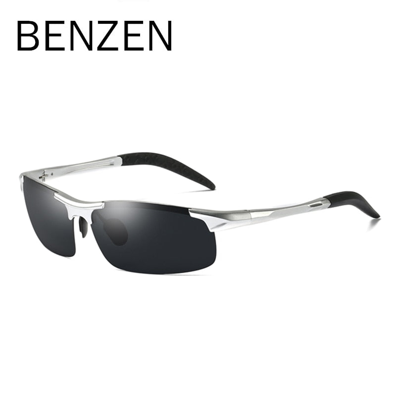 BENZEN Polarisierte Sonnenbrille für Herren Qualität Al-Mg Sport Sonnenbrille Herren UV-Schutz Outdoor Fahrerbrille Schutzbrille 9333