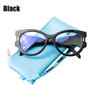 SOOLALA Anti Blue Light Reading Glasses Women Hyperopia Presbyopic Big Frame Wide Arms Cat Eye Women Glasses With Diopter