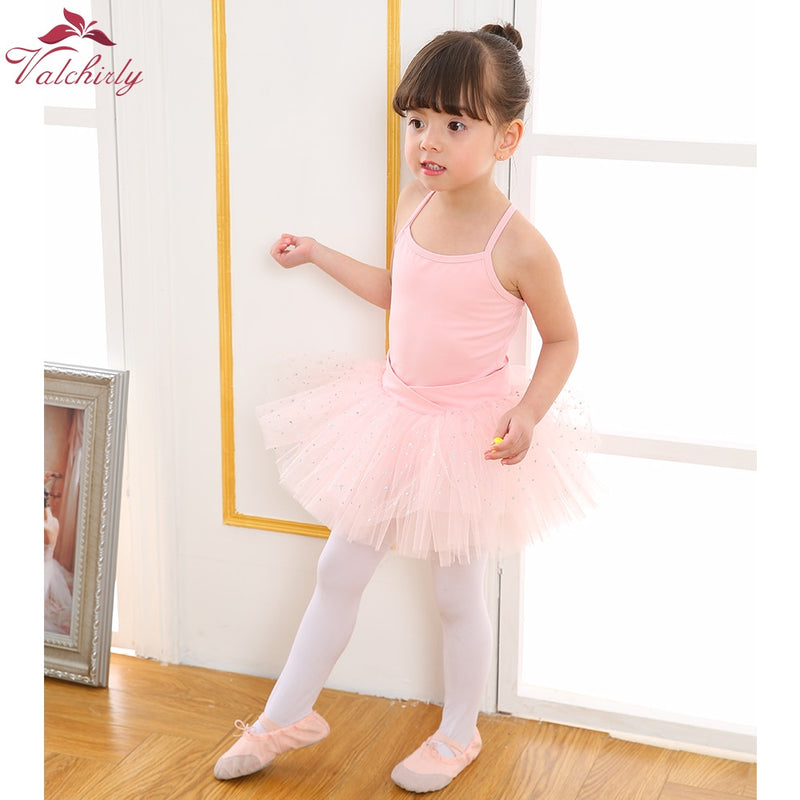 New Ballet Bodysuit Girls Dance Costumes Kids Leotard Tutu Ballerina Sparkled Ballet Clothing for girls