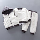 Baby Girls Winter Autumn Clothing Sets Newborn Baby Casual Velvet Thick 3pcs Tracksuits For Bebe Girls