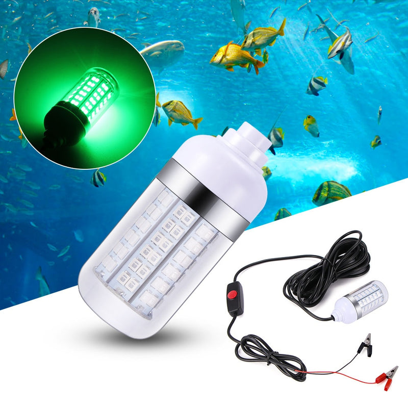 12V LED Angellicht 108pcs 2835 wasserdichte Ip68 Köder Fischsucherlampe zieht Garnelen Tintenfisch Krill 4 Farben Unterwasserlicht an