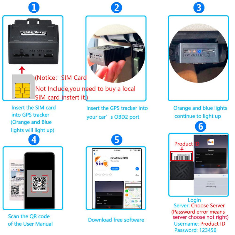 OBD II GPS Tracker 16PIN OBD Plug Play Car GSM OBD2 Dispositivo de seguimiento Localizador GPS OBDII con software en línea IOS Andriod APP