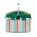 26L Oxford Shopping Basket Cooler Bags Foldable Handbag for Wine Food Fruits Keeping Fresh Lunch Bag for Women Kids Picnic bags