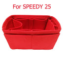 SPEEDY 25 30 35 Bolsa de inserción de tela de fieltro Organizador de bolso de maquillaje Organizador de viaje Bolso interior Bolsas de cosméticos portátiles Nunca llenas