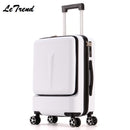 Letrend New Fashion 24 Inch Front Pocket Rolling Luggage Trolley Password Box 20&