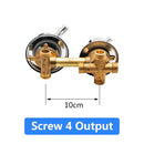 2/3/4/5 Ways Water Outlet Screw Thread Center Distance 10cm 12.5cm Mixing Valve Brass Bathroom Shower Mixer Faucet Tap Cabin