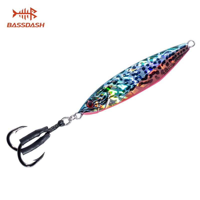 Bassdash Vertical Jigs Slow Jigging Lures Long Casting Jerkbaits 100/150/200 Grams, for Saltwater Freshwater Fishing 1 pcs