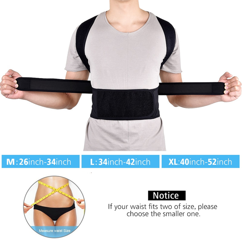 Back Posture Belt Corrector Posture Correction Belt Shoulder Lumbar Brace Spine Support Adjustable Adult Corset Body Care