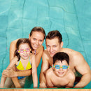 COPOZZ Swimming Goggles Kids Age 3-10 Waterproof Swimming Glasses Clear Anti-fog UV Protection Soft Silicone Frame and Strap