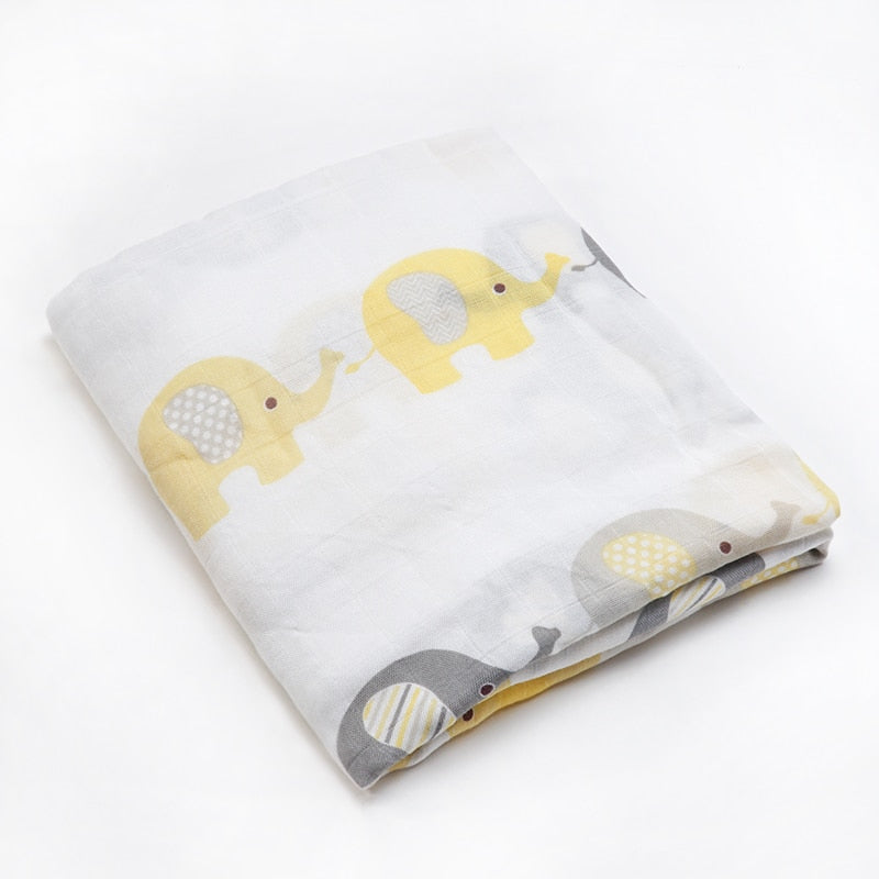 Muslinlife Cotton Bamboo Baby Receiving Blanket Soft Newborn Baby Blanket Bath Towel Infant Muslin Swaddle Wrap Baby Accessories