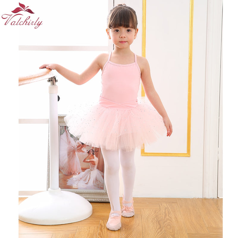 Nuevo mono de ballet, trajes de baile para niñas, leotardo para niños, tutú, bailarina, ropa de Ballet brillante para niñas