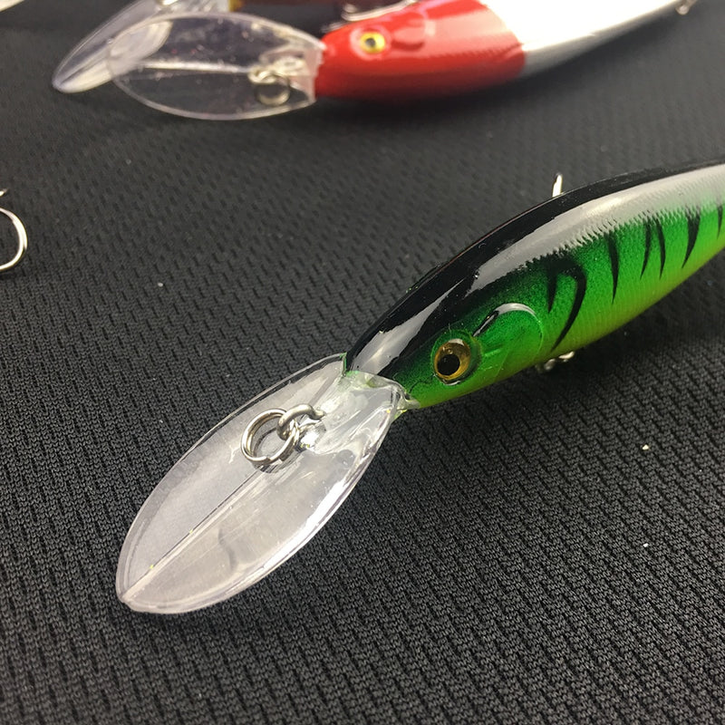 NEUE 20 stücke harter köder minnow angelköder bass frisch salzwasser japan meer 3d augen wobbler gerät kurbelköder pesca köder kit set