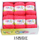 6balls/lot 73 Colors Milk Cotton Yarn Baby Wool Yarn DIY Knitting Children Sweater Hat Hand Knitted Yarn Knit Blanket Crochet