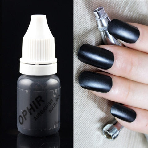 OPHIR 12Colors Acrylic Water Inks/Airbrush Nail Inks for Nail Art Paint Airbrushing Nail Polish 30 ML/Bottle Pigment_TA100(1-12)