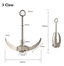 Outdoor Climbing Survival Foldable Climbing Hook Grappling Hook Climbing Claw Carabiner Tool