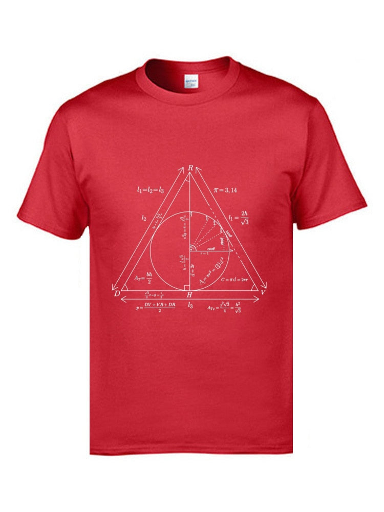 Math Teacher Formula Website T Shirts Triangle Law Summation College Tshirts Mens 2019 University T-Shirts High Quality Tees