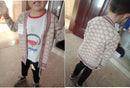 Children&#39;s sweater boys and girls sweater coat children&#39;s double layer thickened sweater